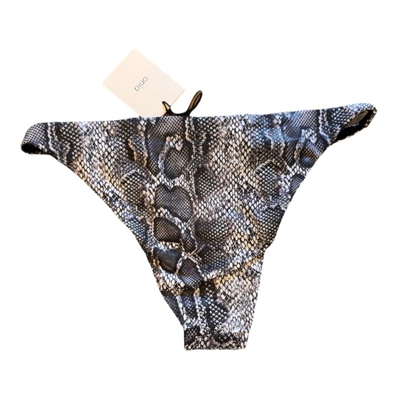 Onia Ashley Bikini Bottom in Foil Snake NWT - Picture 4 of 5